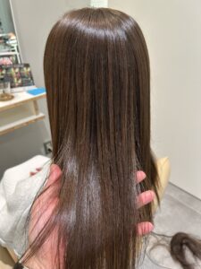 お客様の髪質改善ストレート